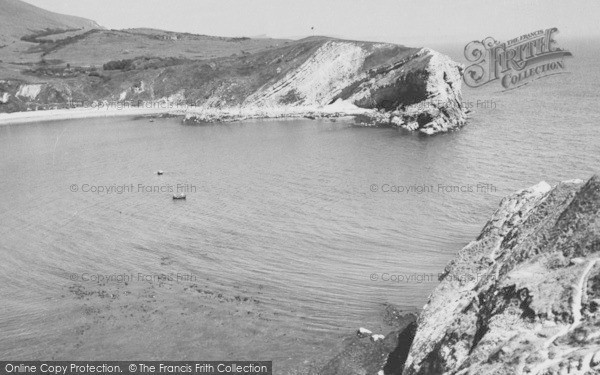 Photo of Lulworth Cove, Entrance To Cove c.1955