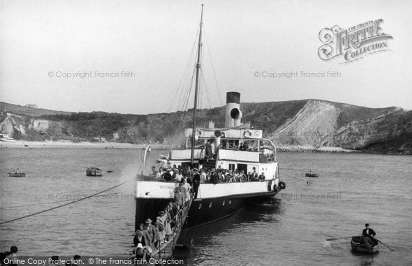 Photo of Lulworth Cove, Going Ashore c.1955