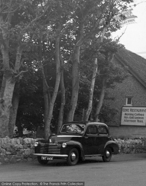 Photo of Lulworth Cove, Old Car c.1950