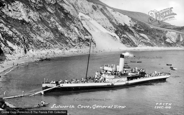 Photo of Lulworth Cove, Paddle Steamer c.1955