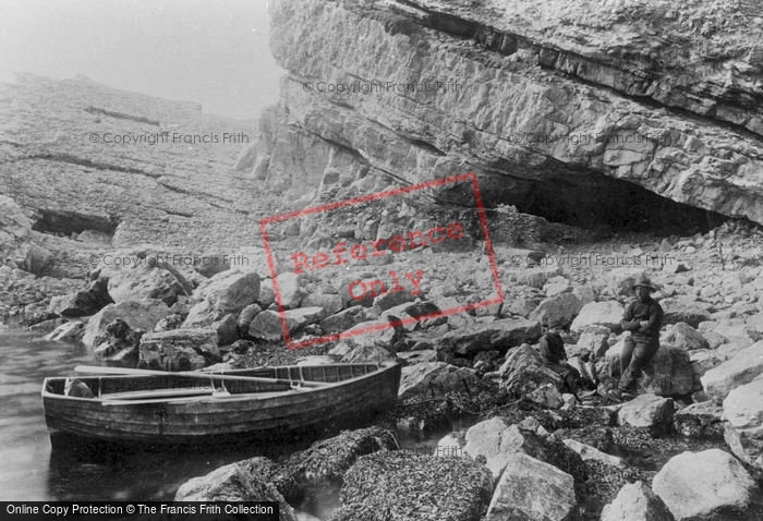 Photo of Lulworth Cove, Smugglers' Cave 1894