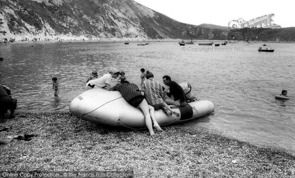 Photo of Lulworth Cove, The Beach c.1965