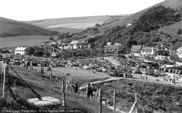 Photo of Lulworth Cove, The Car Park c.1955