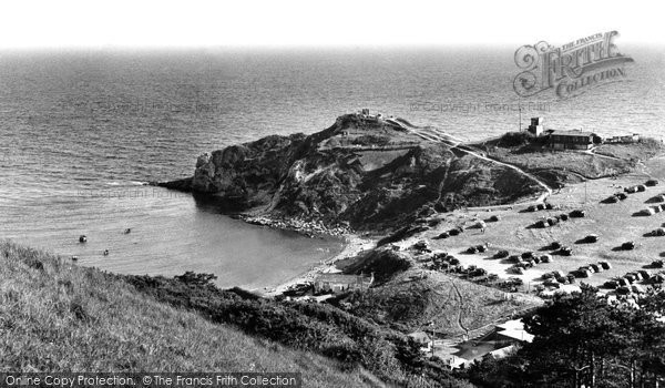 Photo of Lulworth Cove, The Coastguard Lookout c.1955