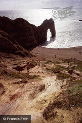 The Steps To Durdle Door c.1995, Lulworth Cove