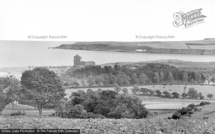 Photo of Lunan, Bay And Red Castle c.1930