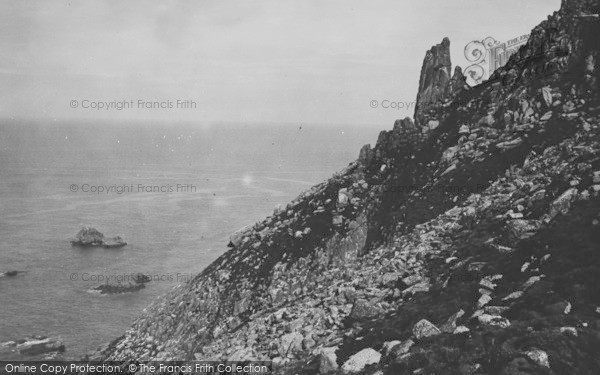Photo of Lundy Island, Constable Rock 1890