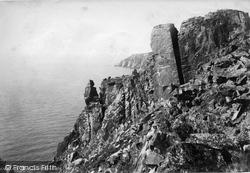 Lundy Island, Earthquake Rock 1890, Lundy