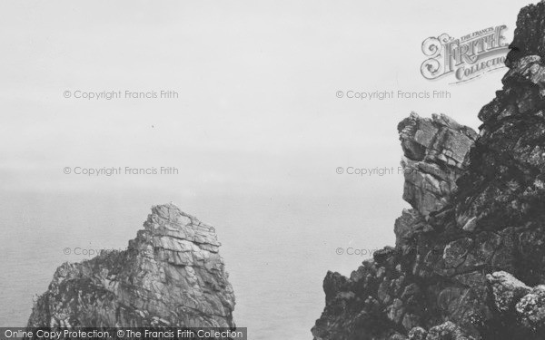 Photo of Lundy Island, Gannet Rock 1890