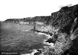 Lundy Island, West Coast 1890, Lundy