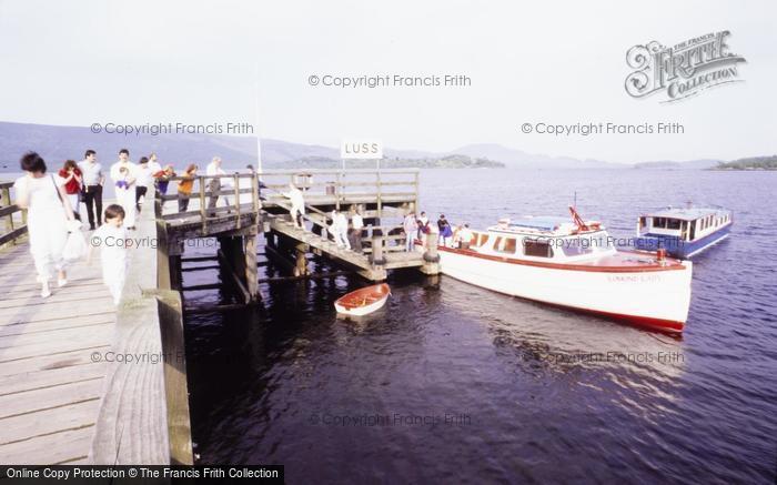 Photo of Luss, Pier, The Loch Lomond Ferry c.1985