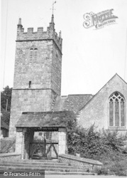 The Church And Lychgate c.1955, Lustleigh