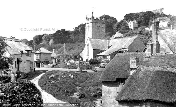 Photo of Lustleigh, The Village c.1955