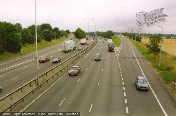 Photo of Luton, The M1 Motorway Near The Luton Airport Exit 2002