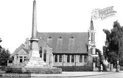 Methodist Church And Wycliffe Memorial c.1955, Lutterworth