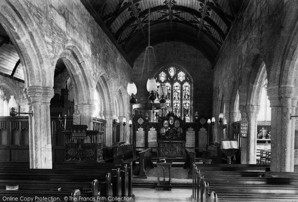 Photo of Luxulyan, Church Interior 1907