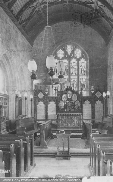 Photo of Luxulyan, Church Interior 1907