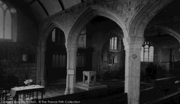 Photo of Luxulyan, The Church Interior c.1960