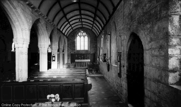 Photo of Luxulyan, The Church Interior c.1960