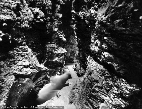 Photo of Lydford, Gorge, Devils Cauldron 1922