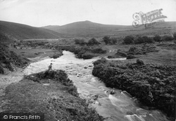 River Lyd And Bray Tor, Doe Tor, Arms Tor And Links Tor 1922, Lydford