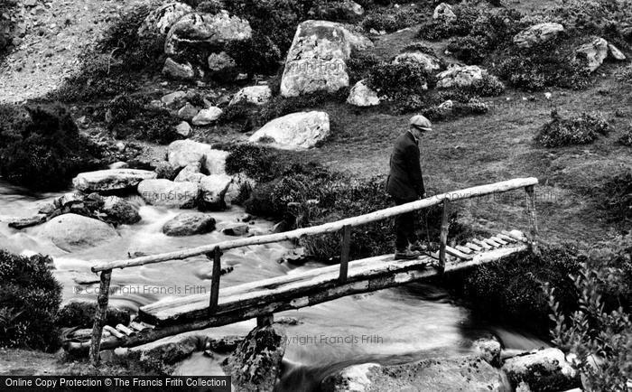 Photo of Lydford, River Lyd Footbridge 1922