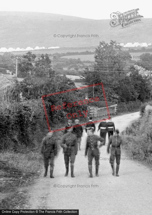 Photo of Lydford, Soldiers In The Village 1907