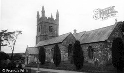 St Petrock's Church c.1960, Lydford