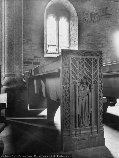 Photo of Lydford, St Petrock's Church Seat, St Edward The Confessor 1925