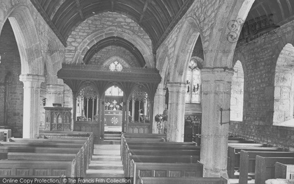 Photo of Lydford, St Petrocks Church Interior 1925