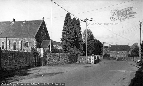 Photo of Lydford, The Village c.1955