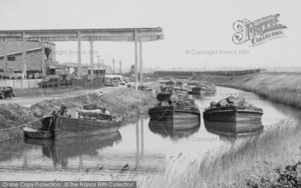 Photo of Lydney, Barges, The Canal c.1960