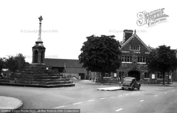 Photo of Lydney, The Cross And Town Hall c.1955