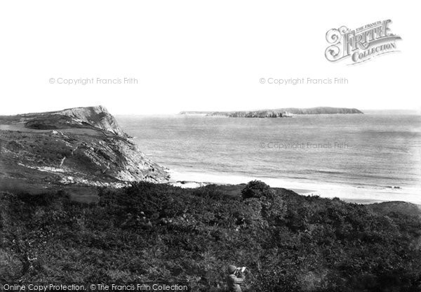 Photo of Lydstep, Caldey Island 1890