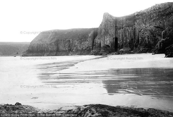Photo of Lydstep, Cliffs 1890