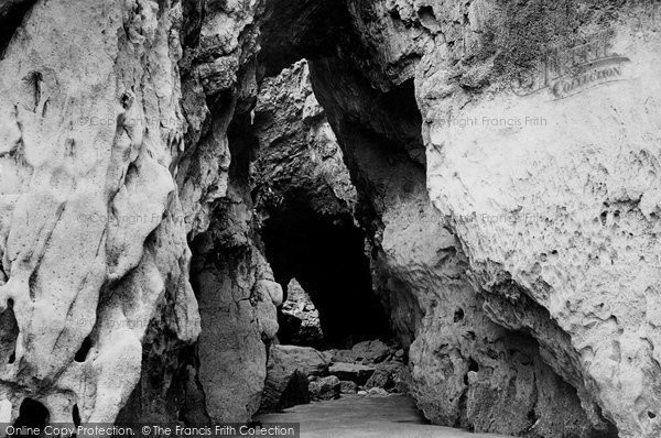 Photo of Lydstep, Smugglers Cave 1890