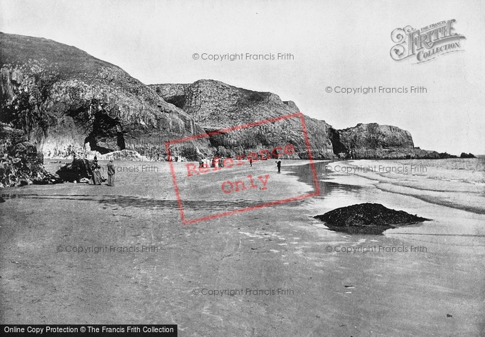 Photo of Lydstep, The Cliffs And Beach 1890