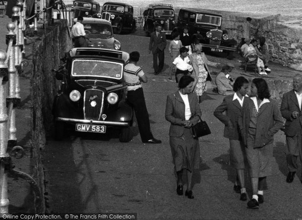 Photo of Lyme Regis, Austin 10 Cambridge Car c.1955