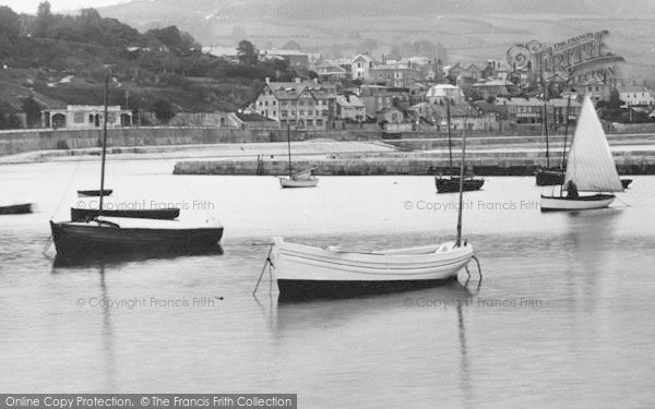 Photo of Lyme Regis, Boats At Anchor 1925