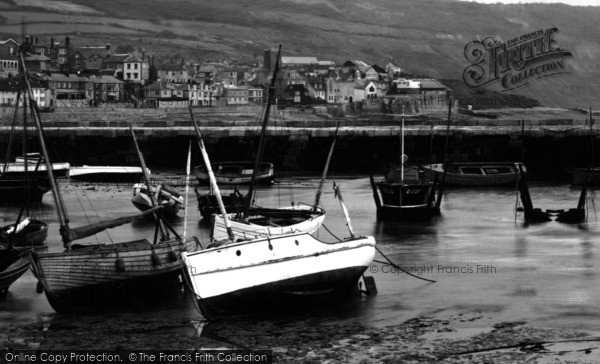 Photo of Lyme Regis, Boats At Low Tide c.1939