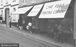 Broad Street, Printing Company c.1965, Lyme Regis