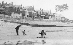 Building A Sand Castle 1907, Lyme Regis