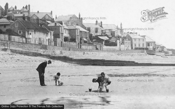 Photo of Lyme Regis, Building A Sandcastle 1907