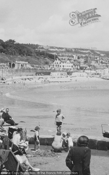 Photo of Lyme Regis, Children's Corner From Cobb Sands 1950