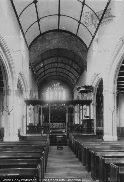 Photo of Lyme Regis, Church Interior 1890