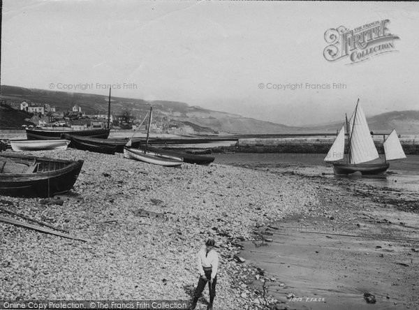 Photo of Lyme Regis, From Beach 1892