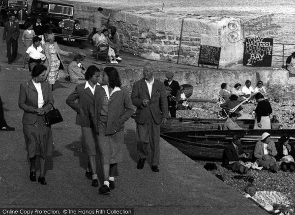 Photo of Lyme Regis, Going For A Stroll c.1955