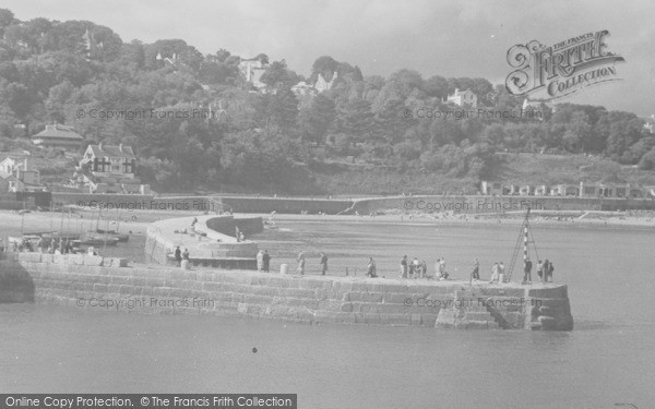 Photo of Lyme Regis, Harbour Entrance c.1955