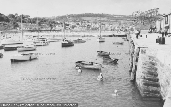 Photo of Lyme Regis, Harbour Entrance c.1955