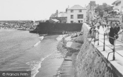 Jane Austen's Corner And Cobb Harbour c.1955, Lyme Regis